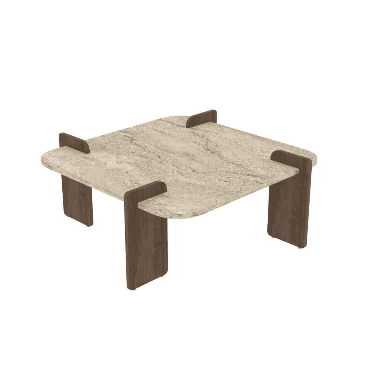COUCHTISCH mit quadratischer Tischplatte 90/90/35 cm - Eichefarben, Holzwerkstoff (8/90/35cm) - Calicosy