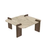 COUCHTISCH mit quadratischer Tischplatte 90/90/35 cm - Eichefarben, Holzwerkstoff (8/90/35cm) - Calicosy