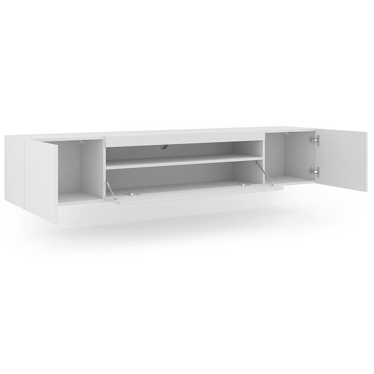 TV-MÖBEL Aurus Weiß - Weiß, Holzwerkstoff (200/36/37cm) - Petits-meubles