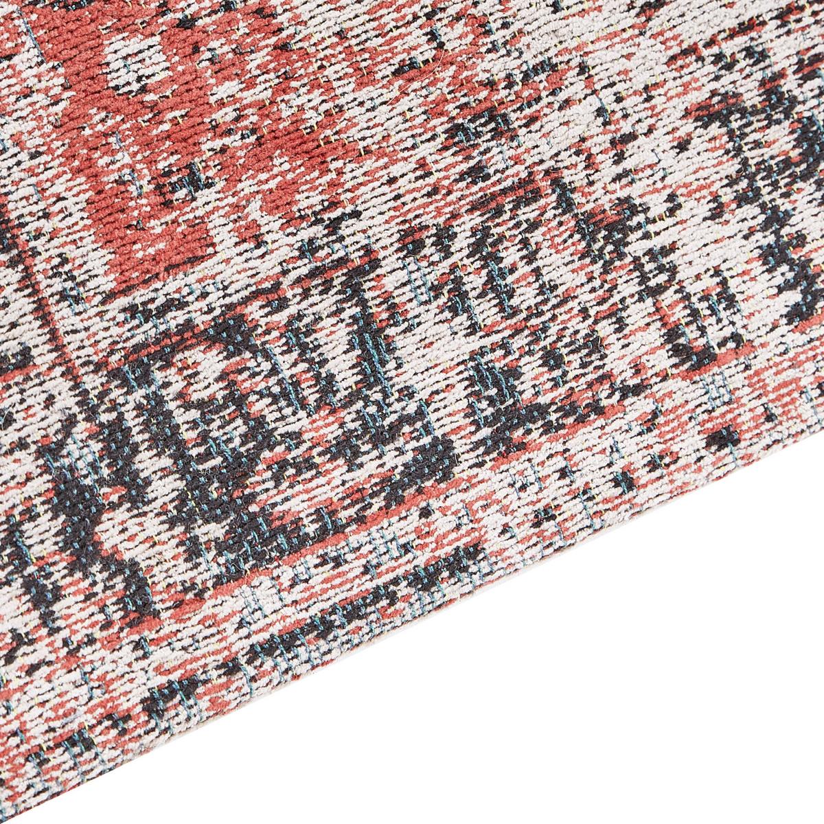 KURZFLOR-TEPPICH Attera 150/80 cm - Rot, Textil (80/150cm) - Beliani