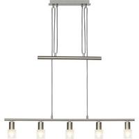 PENDELLEUCHTE Lea G32473/77 - Silberfarben, Metall (7.5/90.5/173cm) - Brilliant