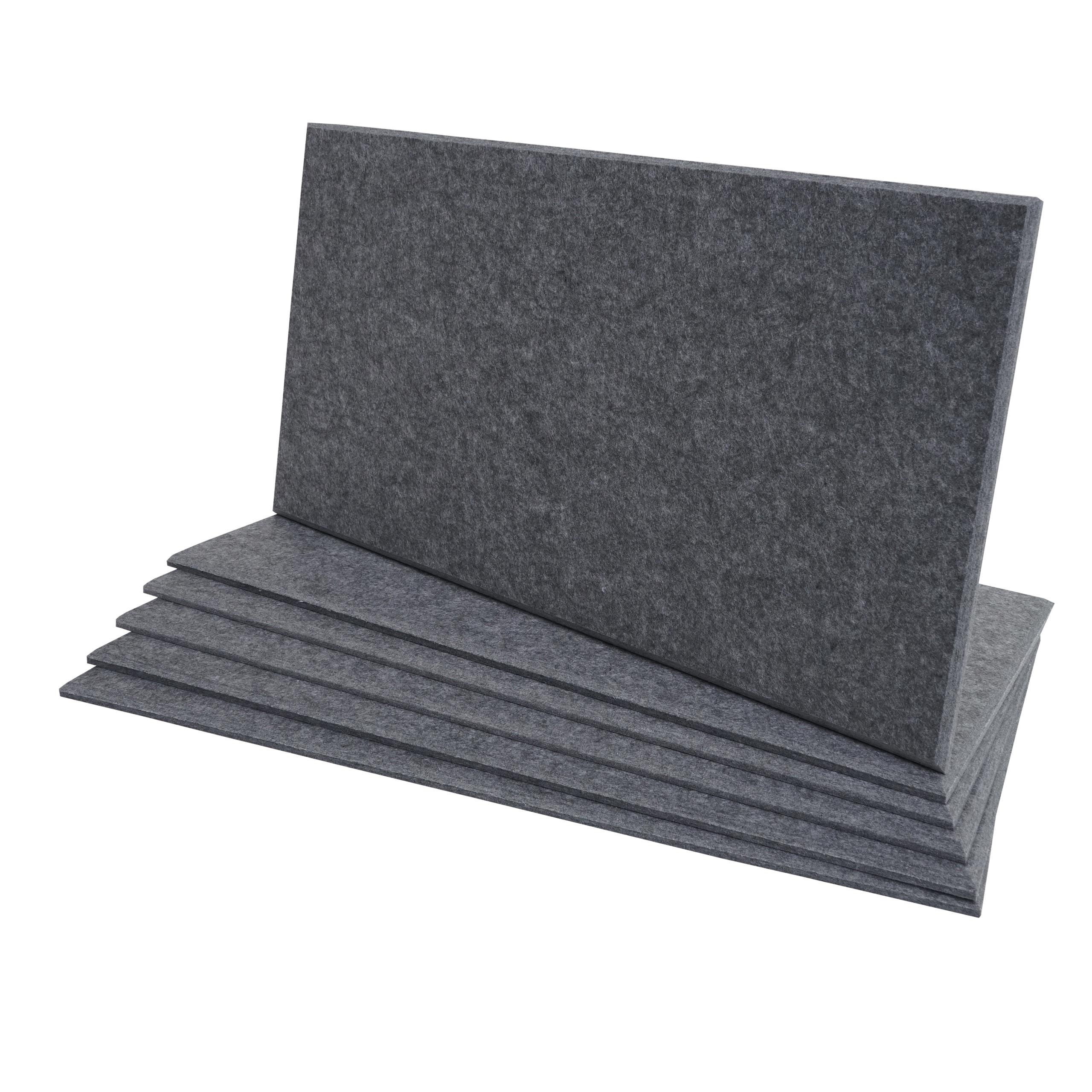 AKUSTIKWANDPANEEL Grau Komplett-Set - Grau, Textil (30/60/1cm) - MCW