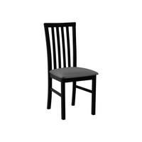 STUHL Milano I, Holzfarbe: Schwarz - Dunkelgrau/Schwarz, Holz (43/93/40cm) - MIRJAN24