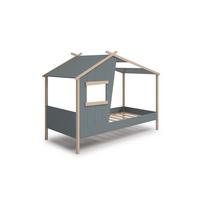 HAUSBETT Luba Grün 215.4/103/158.5 cm - Grün, Holz (190/90cm) - Calicosy