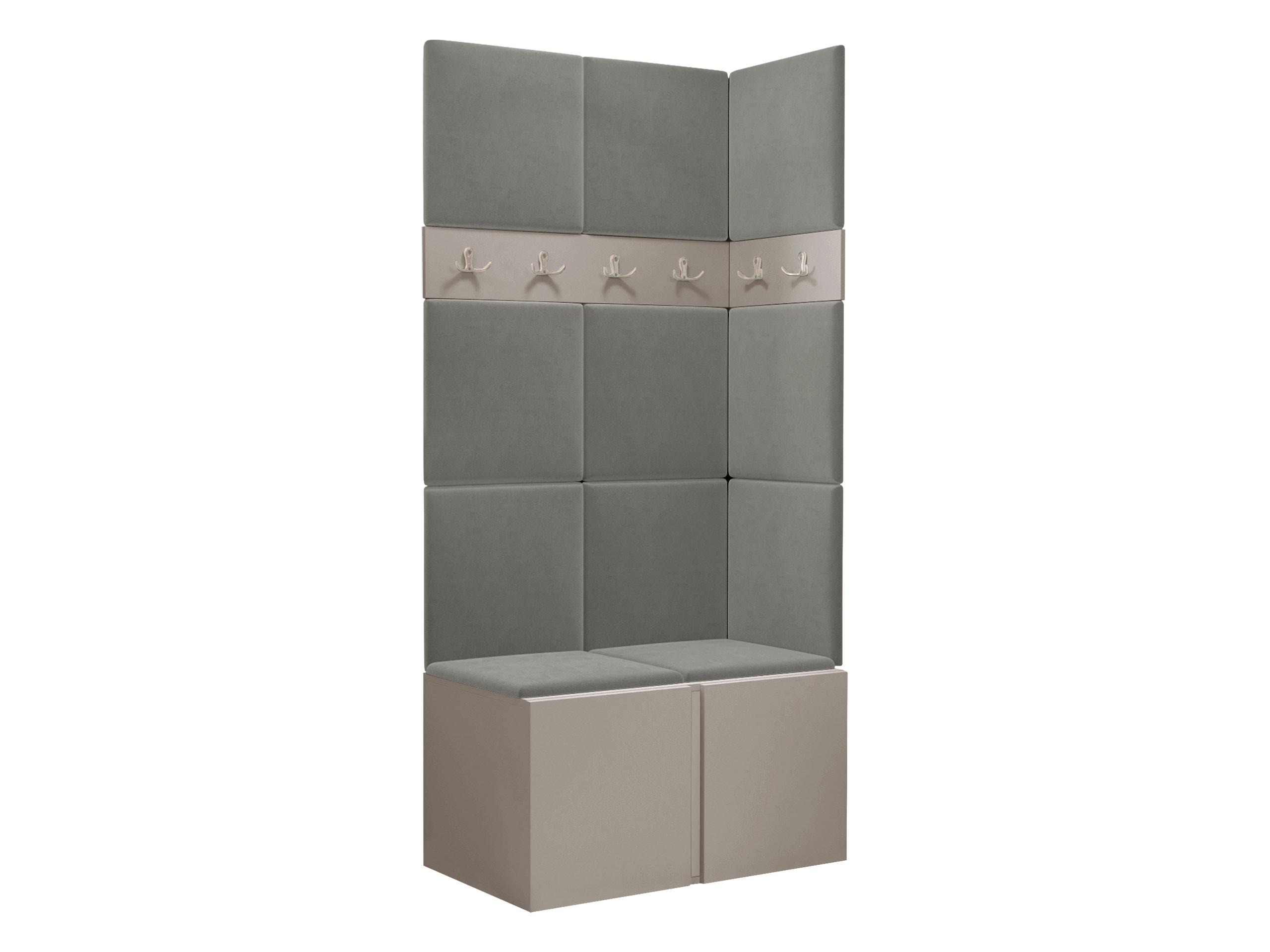 GARDEROBEN-SET Orion I - Kaschmir/Grau, Holzwerkstoff/Kunststoff (84/186/46cm) - MIRJAN24