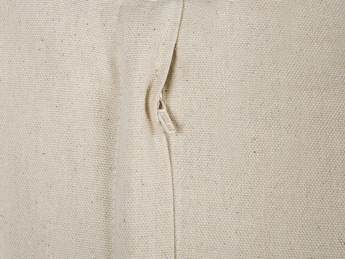 DEKOKISSEN 2er-Set Beige 45/45 cm Alocasia - Beige, Naturmaterialien/Textil (45/45cm) - Beliani
