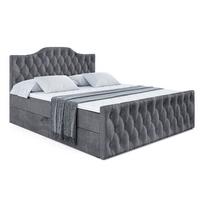 BOXBETT VILA-1-Z - 120x200 cm - H3 - Dunkelgrau - Dunkelgrau, Holzwerkstoff (120/200cm) - ALTDECOR