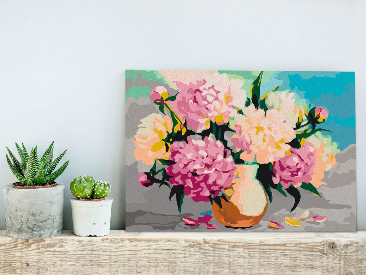 MALEN NACH ZAHLEN 50/40 cm - Multicolor, Textil (1.4/40cm) - KUNSTLOFT