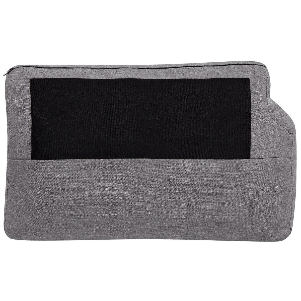 3-SITZER-SOFA Polyester Grau Otra - Hellgrau, Textil (195/84/76cm) - Beliani