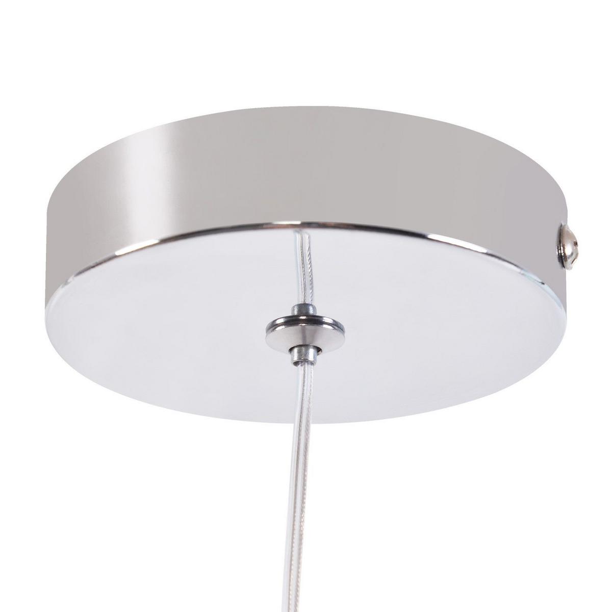 PENDELLEUCHTE Margie 9/9/140 cm - Silberfarben, Metall (9/9/140cm) - Nettlife