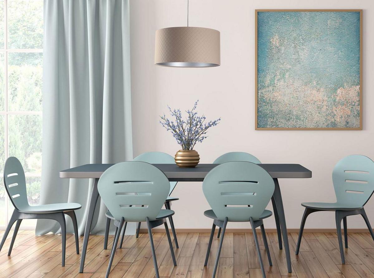 HÄNGELEUCHTE Silber 60/30 cm - Beige/Silberfarben, Kunststoff (60/1.1/30cm) - ONZENO