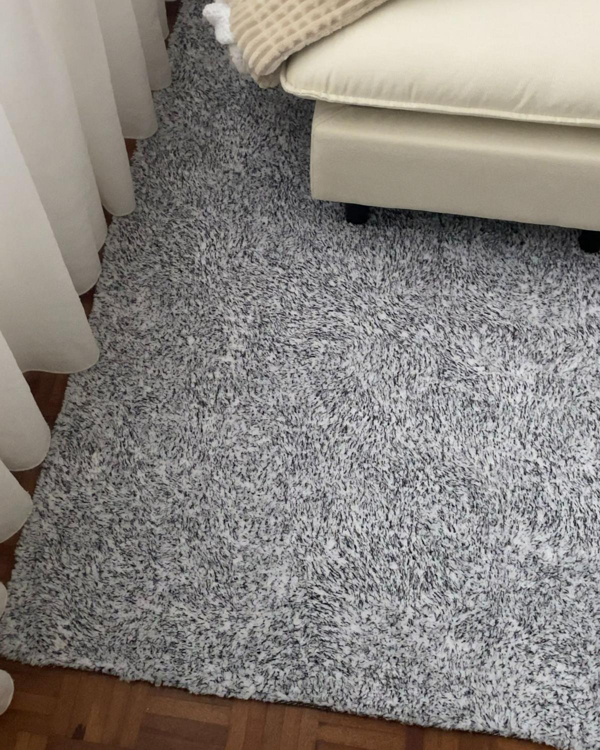 SHAGGY-TEPPICH Demre 230/160 cm - Grau, Kunststoff (160/230cm) - Beliani