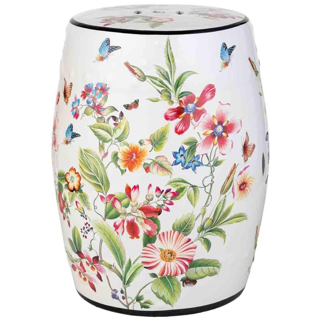 HOCKER, 33x45cm - Weiß, Keramik (33/44.5/33cm) - Wanderlust