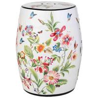 HOCKER, 33x45cm - Weiß, Keramik (33/44.5/33cm) - Wanderlust