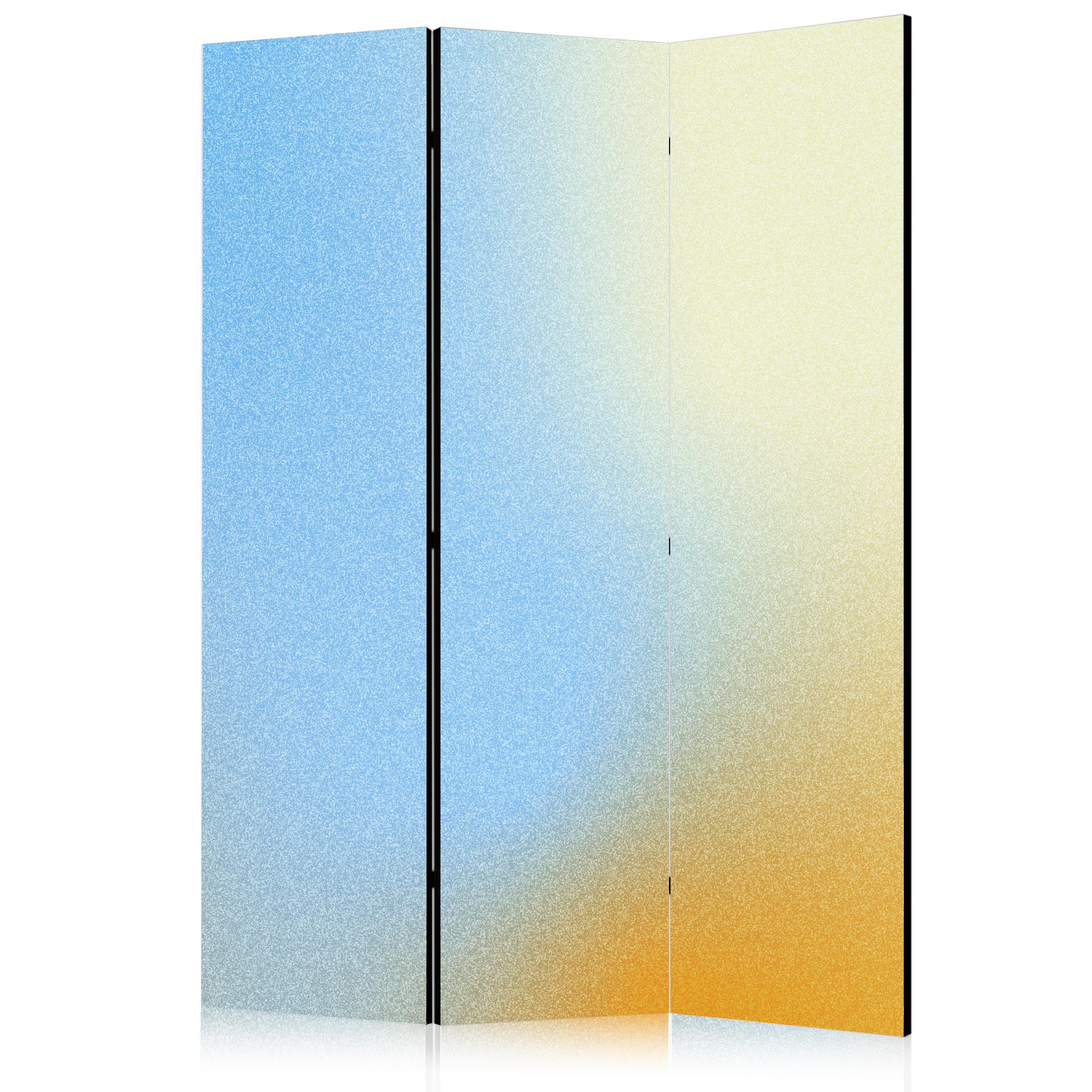 PARAVENT Akustik 3-tlg 135x172 cm Energetischer Farbverlauf - Multicolor, Holz/Textil (135/172/3cm) - Muralo
