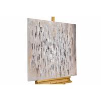 ACRYLBILD HANDGEMALT 80/80 cm - Grau, Holz/Textil (80/80cm) - KUNSTLOFT