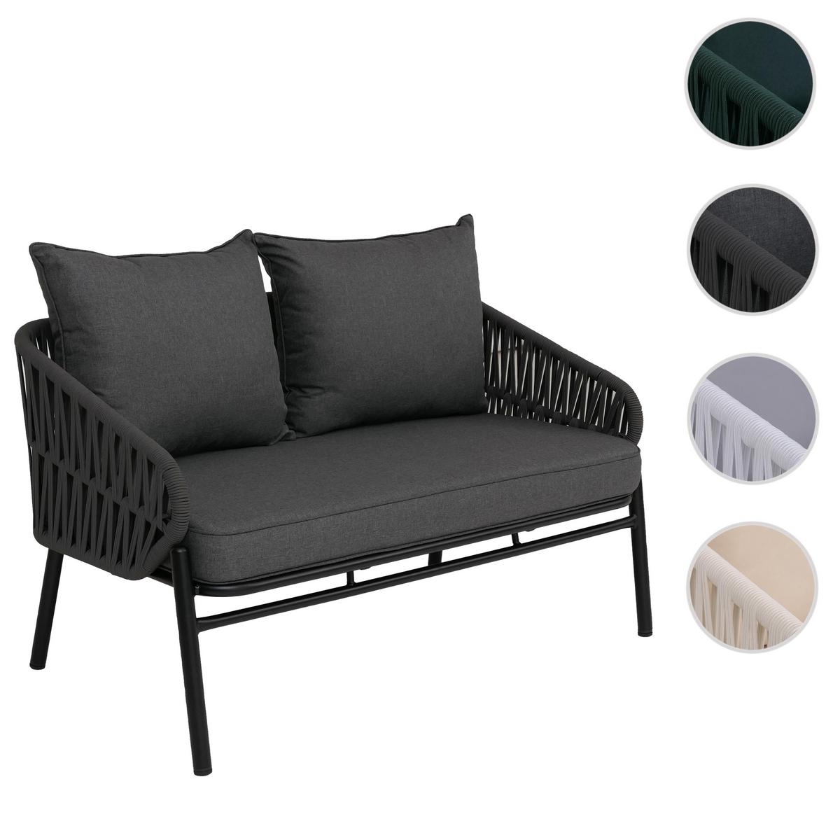 GARTENBANK Anthrazit - Anthrazit, Metall (116/83/65cm) - MCW