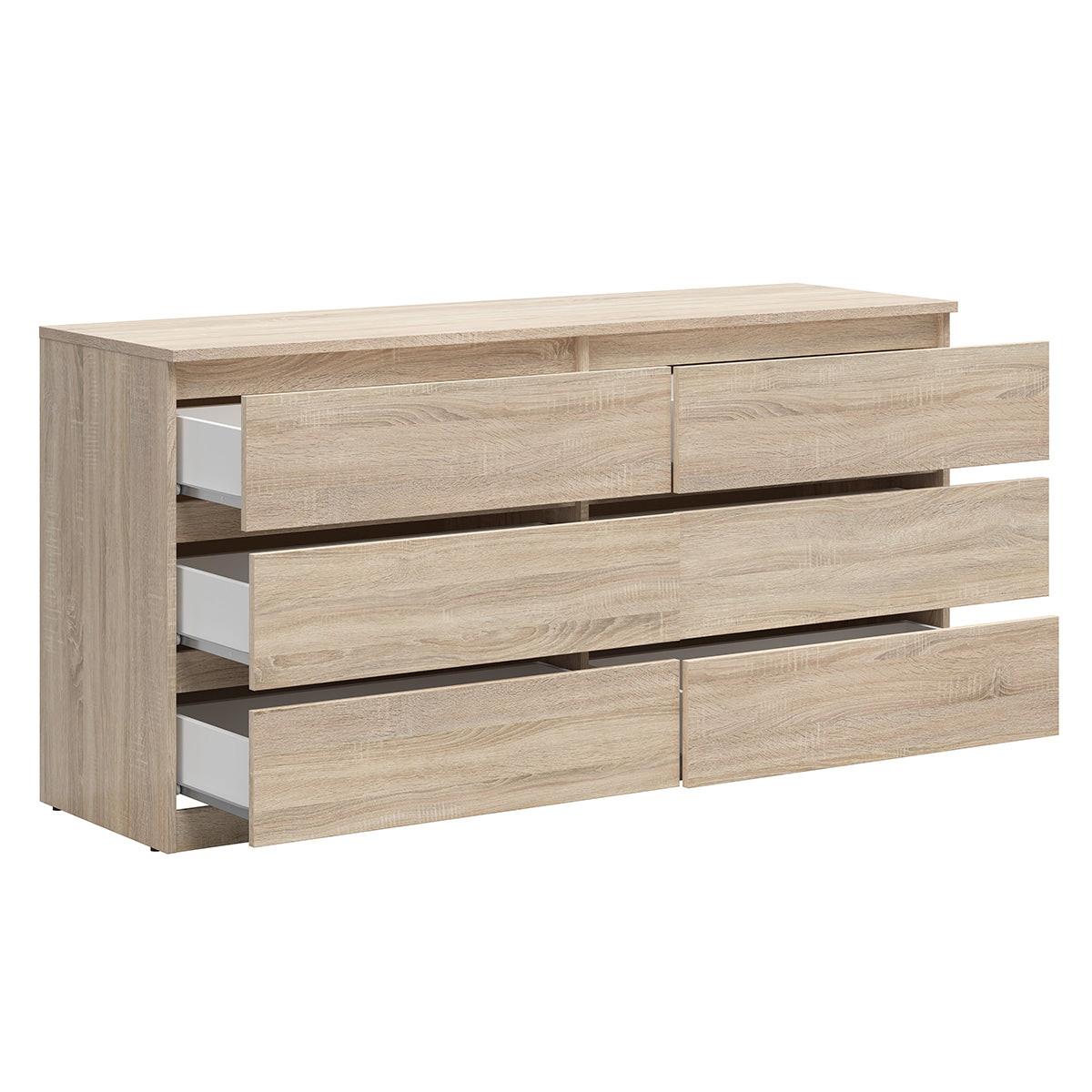 KOMMODE Edwin Helles Holz - Braun, Holzwerkstoff (150/75/45cm) - Petits-meubles
