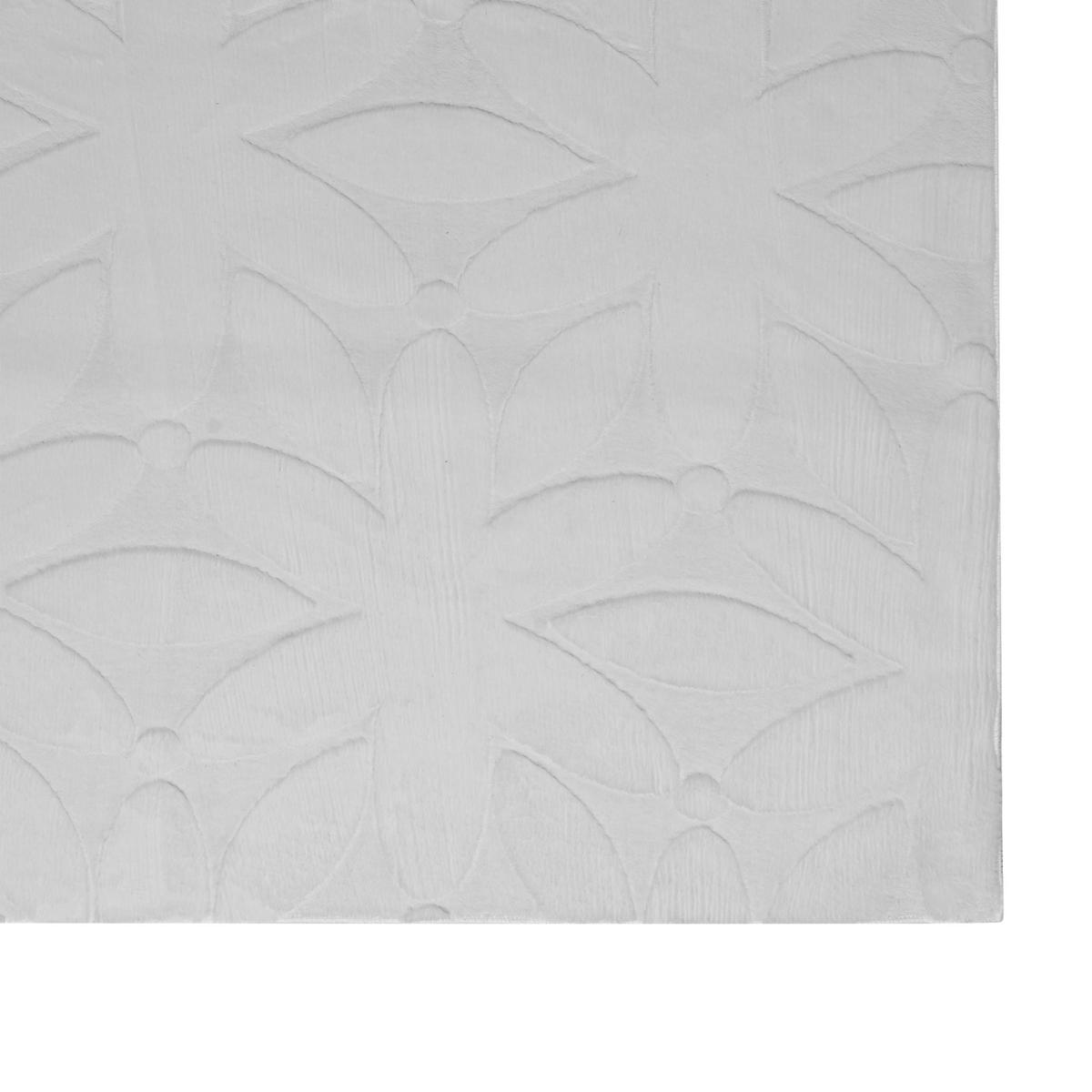 TEPPICH Hellgrau 160/230 cm Hood - Hellgrau/Grau, Textil (160/230cm) - Beliani