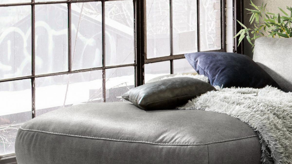 ECKSOFA MOTORISCHER RELAXFUNKTION LOLA Grau Webstoff Relaxfunktion - Schwarz/Grau, Textil (233/178cm) - KAWOLA