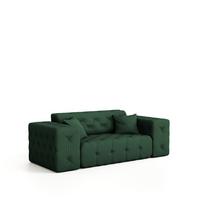 SOFA 2-sitzer Chantal - Grün, Holzwerkstoff/Textil (186/78/96cm) - Fun Möbel