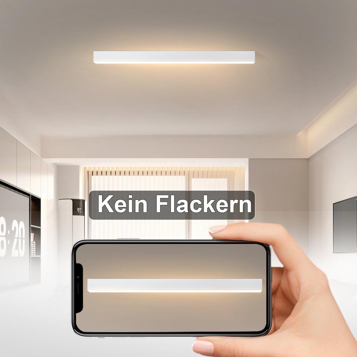 LED-DECKENLEUCHTE Werner 80/3.5/5.5 cm - Weiß, Metall (80/3.5/5.5cm) - Nettlife