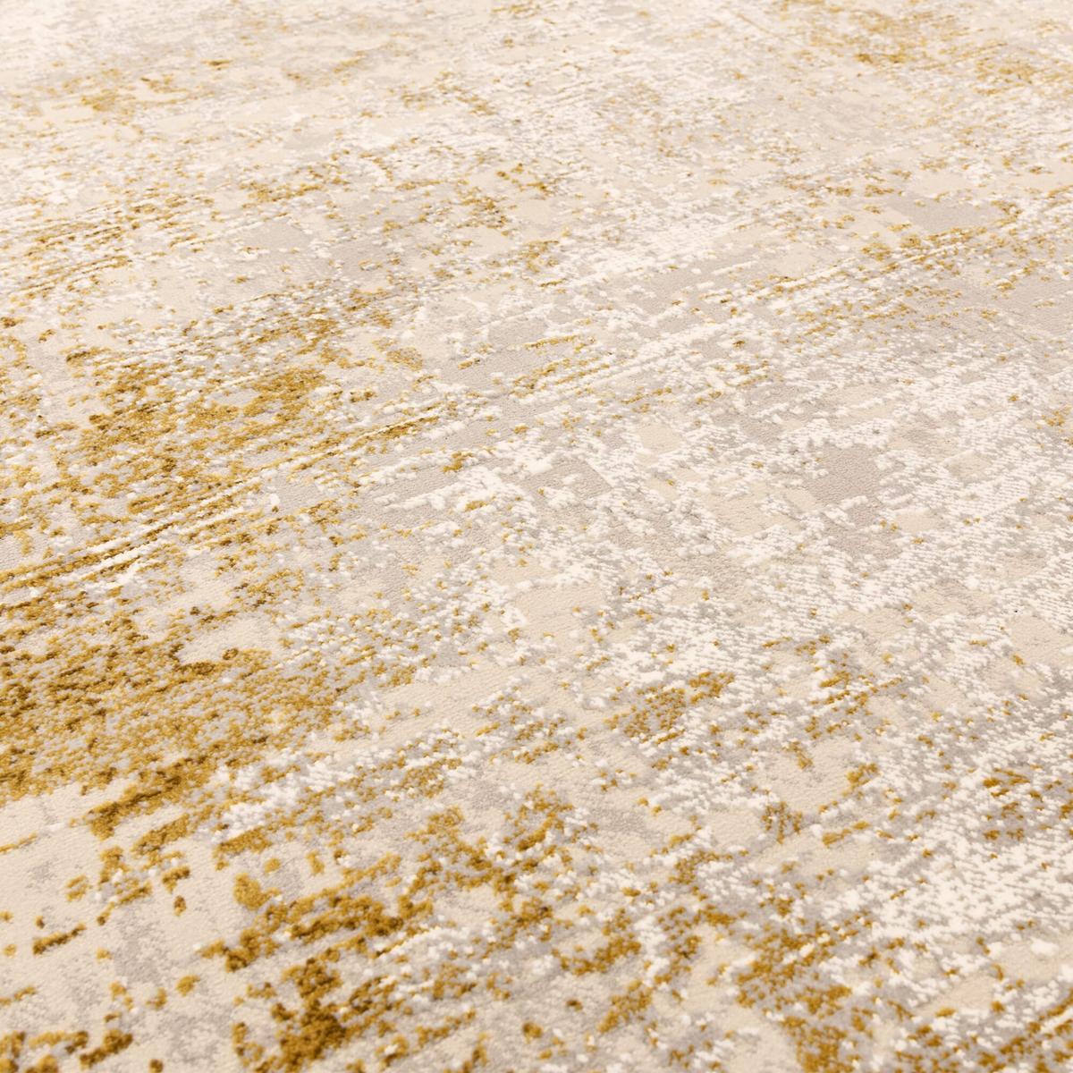 TEPPICH TIBER-Rieti, abstrakt, Senfgelb, 120 x 170 cm - Gelb, Textil (170/120cm) - KADIMA DESIGN