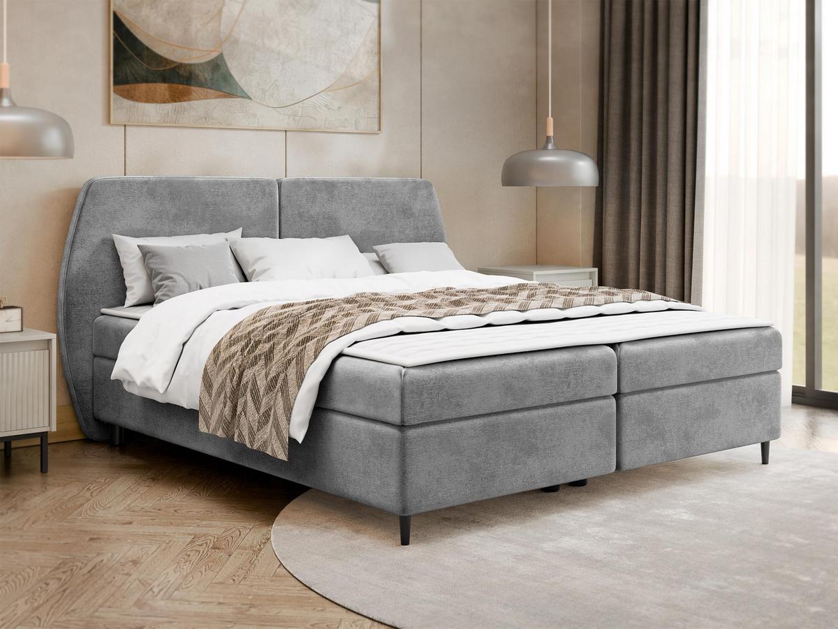 BOXBETT Madryt - H3 - Schwarz/Grau, Holz/Holzwerkstoff (160/200cm) - MIRJAN24