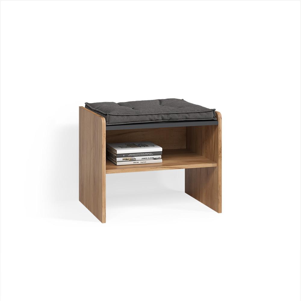 ESSZIMMERBANK Tiberio Sandeiche 53.5 x 41.1 cm - Sonoma Eiche, Holzwerkstoff (53.5/45.5/41.1cm) - Livinity®