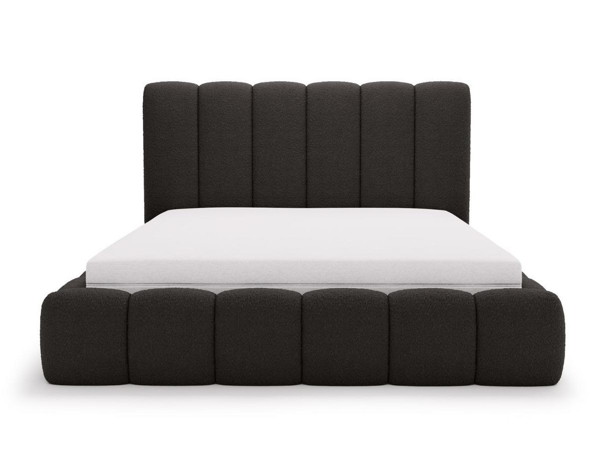 POLSTERBETT Imperial 200x200 Bouclé-Stoff Schwarz - Schwarz, Textil (200/200cm) - Graingold