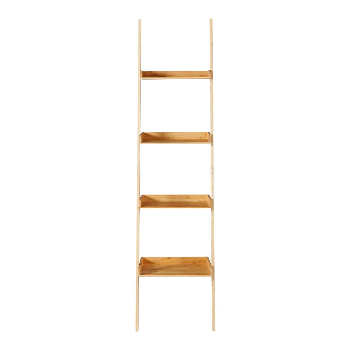LEITERREGAL Göinge - Naturfarben, Holz (44/176/37cm) - [en.casa]