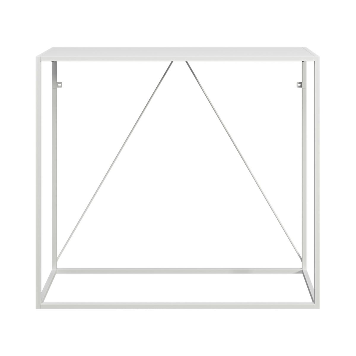 KONSOLENTISCH Austevoll - Weiß, Metall (30/90/80cm) - [en.casa]