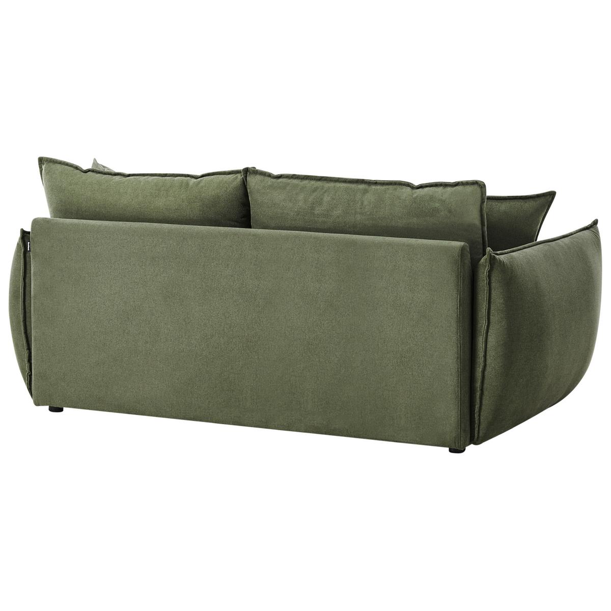 SOFA-SET 5-Sitzer Stoff Grün Kunes - Grün, Textil (190/82/92cm) - Beliani
