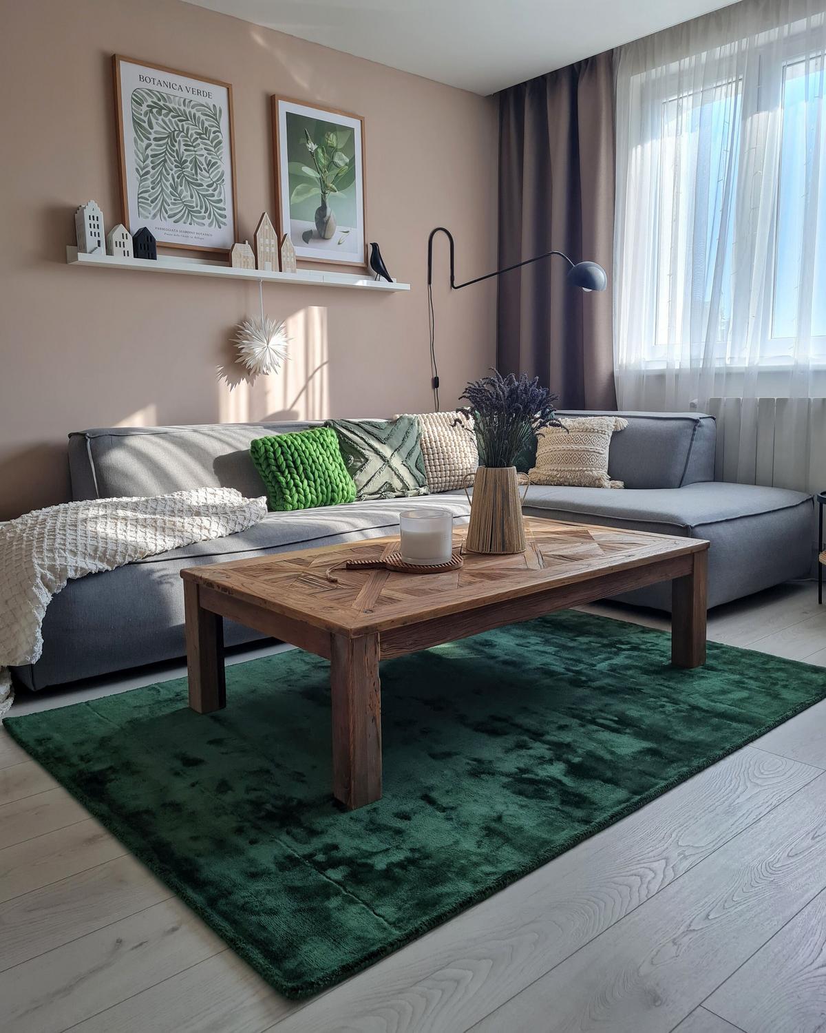 KURZFLOR-TEPPICH Grün 160/230 cm Gesi II - Grün, Textil (160/230cm) - Beliani