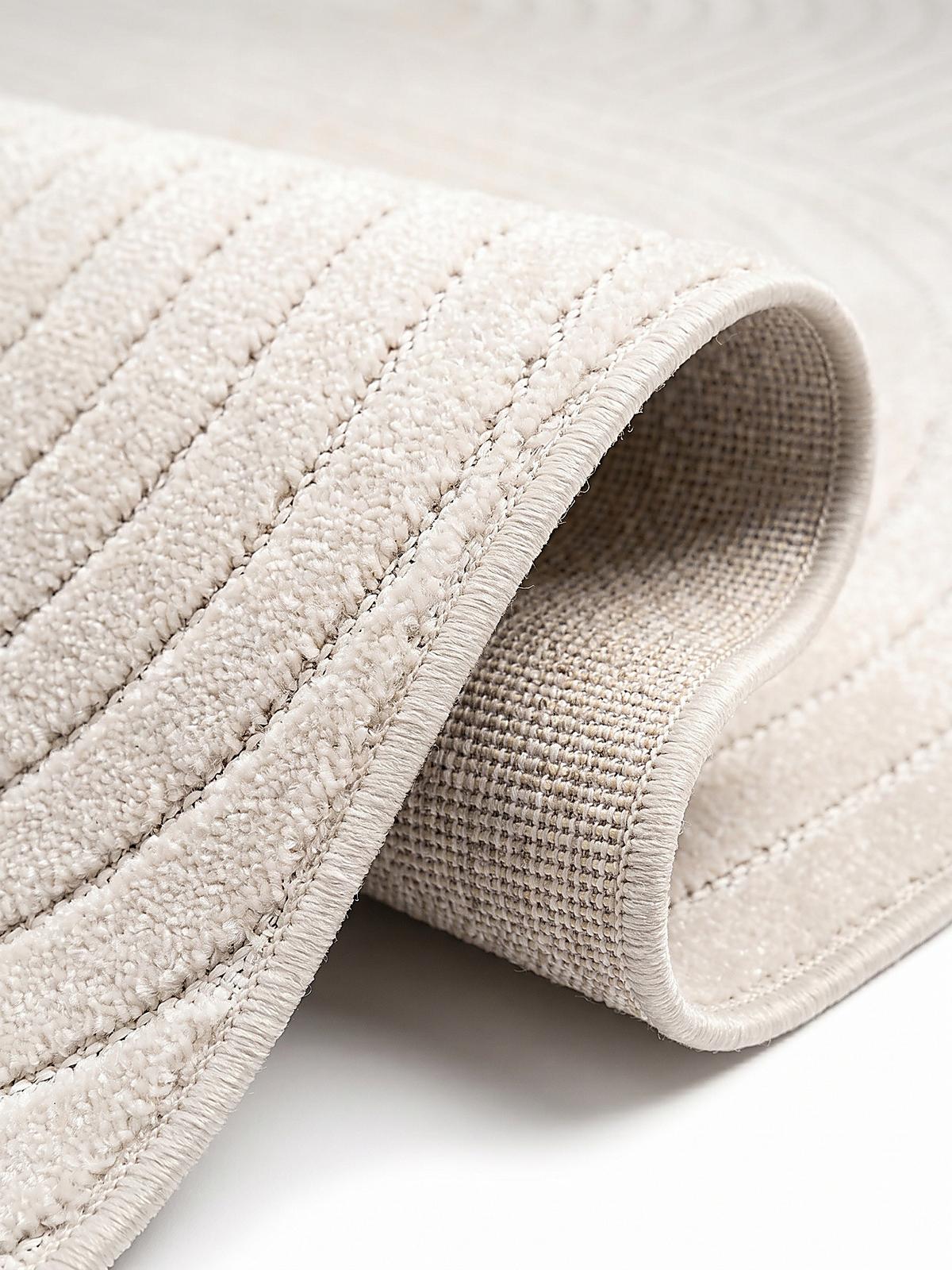 TEPPICH Outdoor Geometrisch MEZEN Polypropylen Creme 80 x 150 cm - Beige, Textil (80/150cm) - KADIMA DESIGN
