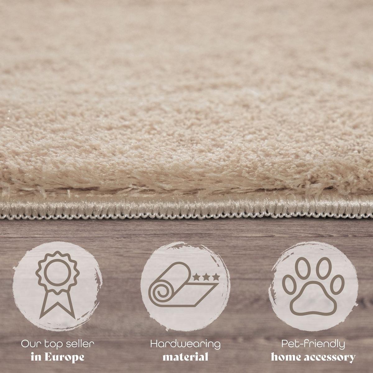 FLACHWEBETEPPICH Beige 100 x 200 cm - Beige, Kunststoff (100/200cm) - TT Home