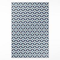 TEPPICH 100x150 cm Geometrisches Muster eines Musters - Pastellblau, Kunststoff (100/150cm) - Wallfluent