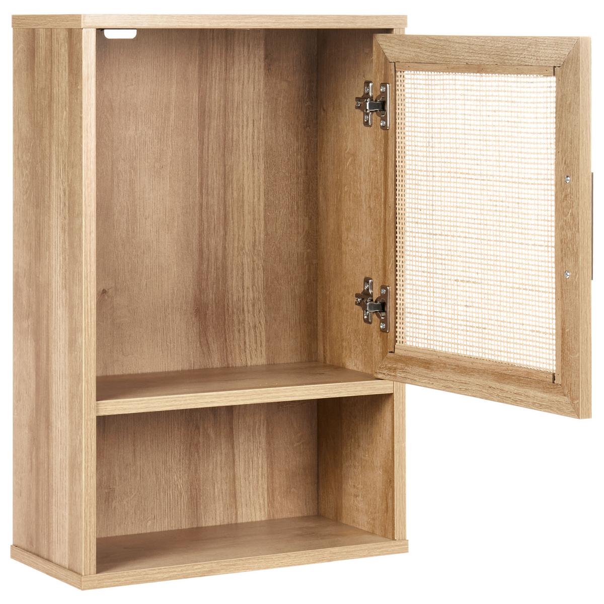 BAD-WANDSCHRANK 40 cm Hellbraun Rosell - Naturfarben/Braun, Holzwerkstoff (40/60/19cm) - Beliani
