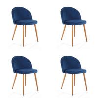 POLSTERSTUHL Blau 50/76/54 - Blau, Textil (50/77/54cm) - RAUMHIRSCH FURNITURE