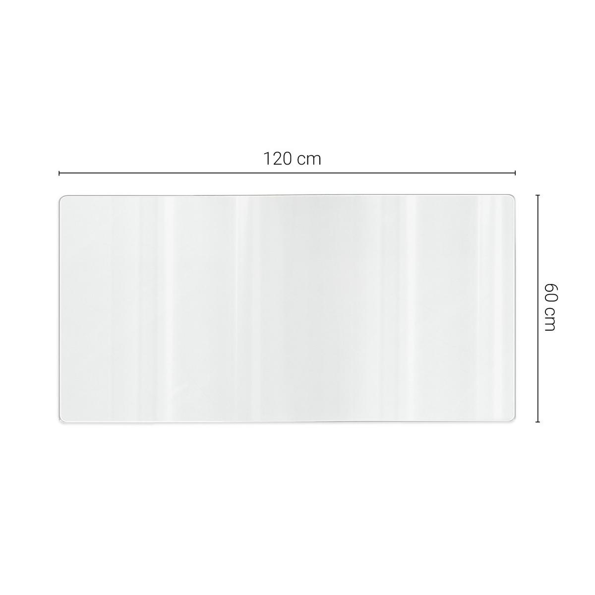 SCHUTZMATTE 120 x 60 cm – Transparente – Weiches Glas - Transparent, Kunststoff (0.2/60/120cm) - TULUP