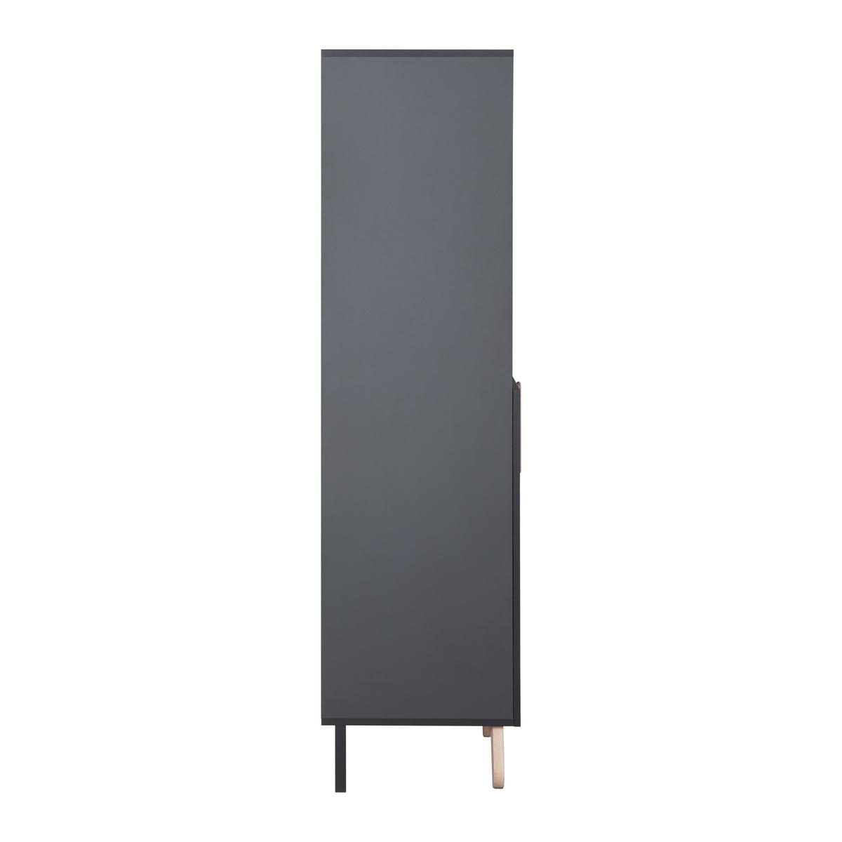 STANDREGAL Jara - Anthrazit, Holzwerkstoff (45/166.5/43cm) - Roba