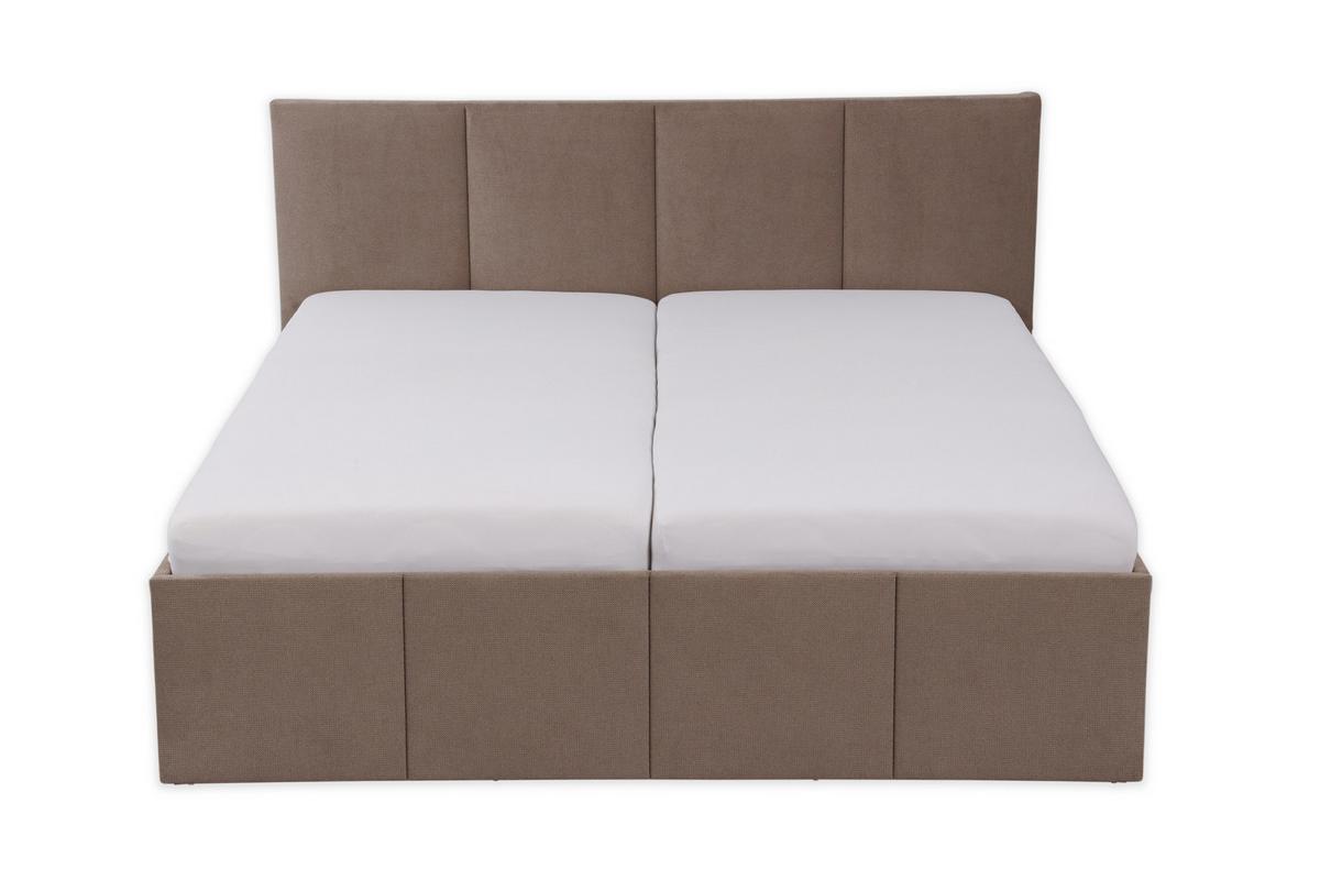 POLSTERBETT Dalas Sahara 180 x 200 x 40 cm Bettkasten Mit hochwertiger Matratze H2 (bis 100 kg) und Lattenrost - Sahara, Holz (180/200cm) - Halmon Schlafkomfort Betten 