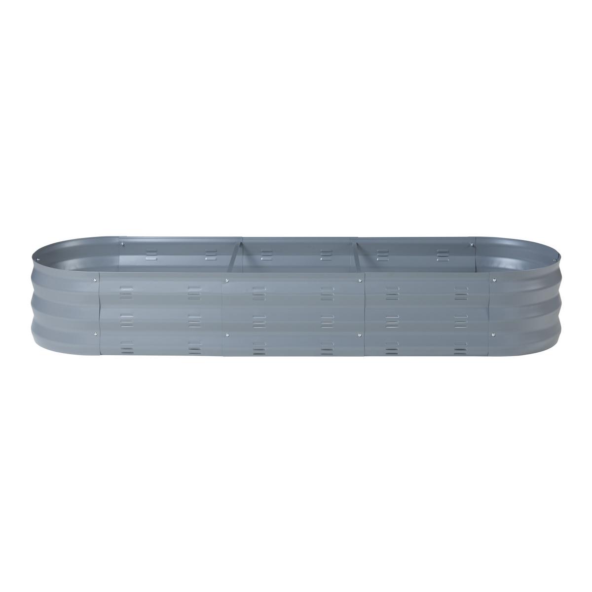 PFLANZBEET Alfedena - Anthrazit, Metall (171/25/50cm) - casa.pro