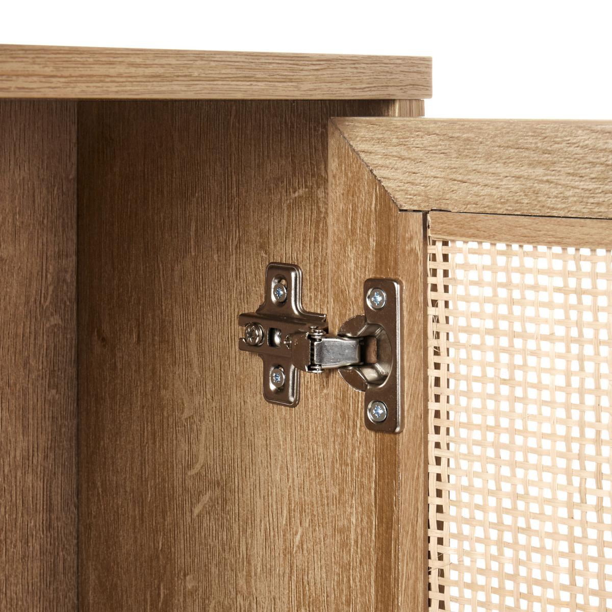 BAD-WANDSCHRANK 40 cm Hellbraun Rosell - Naturfarben/Braun, Holzwerkstoff (40/60/19cm) - Beliani