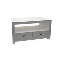 LOWBOARD SIMETO, Spanplatte, mit Stauraum, Weiß, 85 x 39 x 58 cm - Weiß, Holzwerkstoff/Metall (85/58/39cm) - KADIMA DESIGN