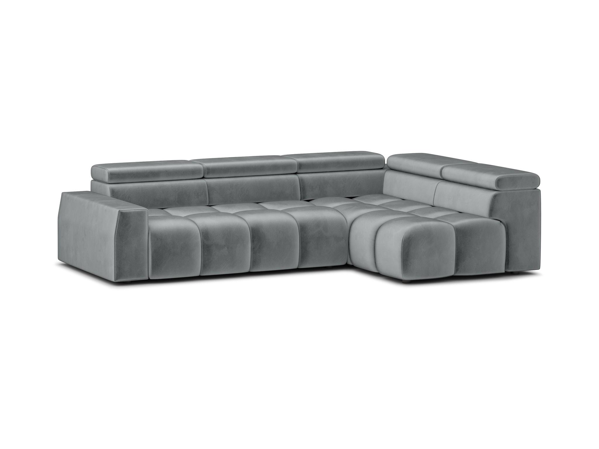 ECKSOFA Darcy - Grau, Holzwerkstoff/Textil (305/210cm) - Fun Möbel