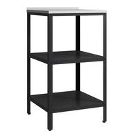 GARTENREGAL Bolognano - Schwarz, Metall (50/50/92cm) - casa.pro