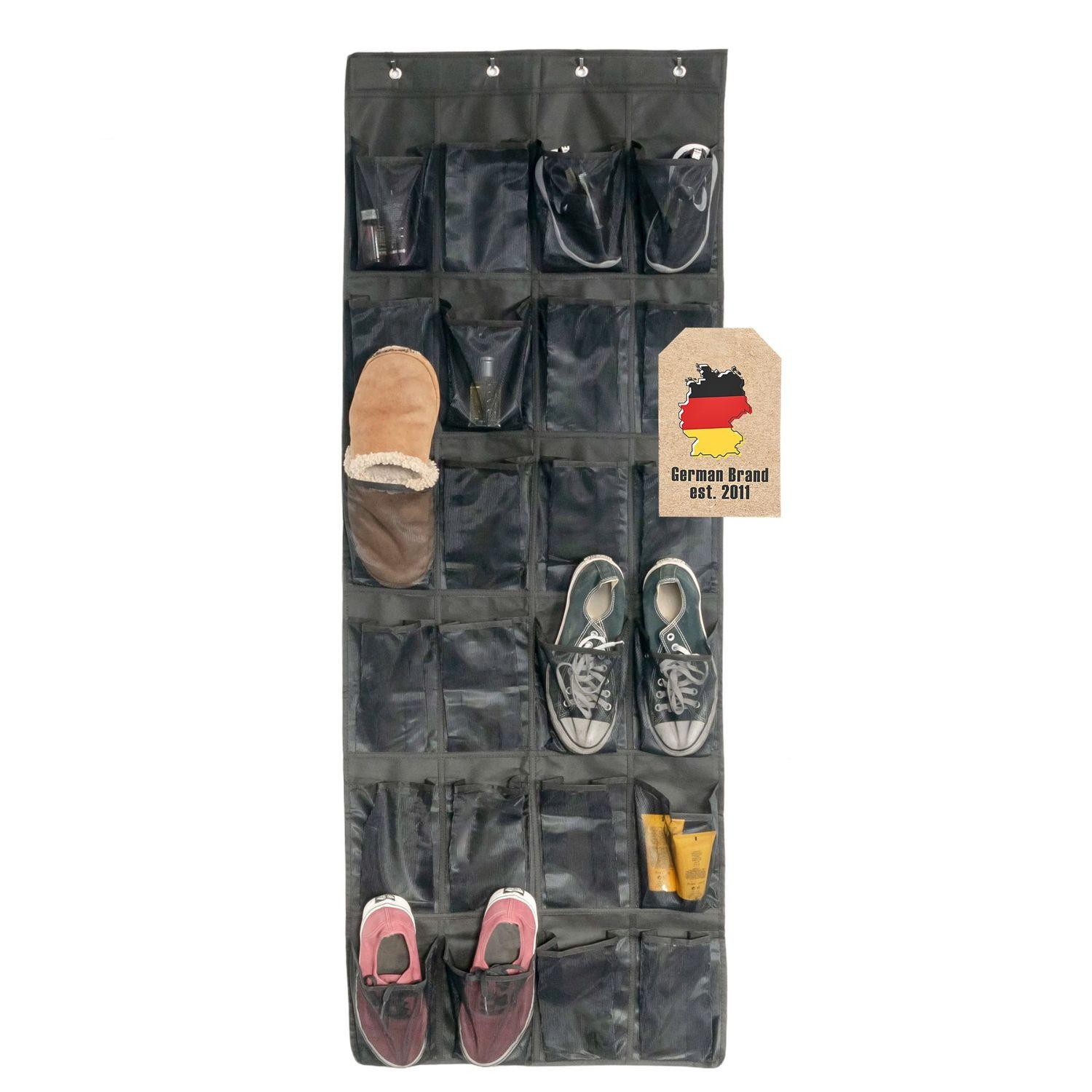 HÄNGENDES SCHUHREGAL 55.5/148 cm - Schwarz, Textil (55.5/148/2cm) - Intirilife