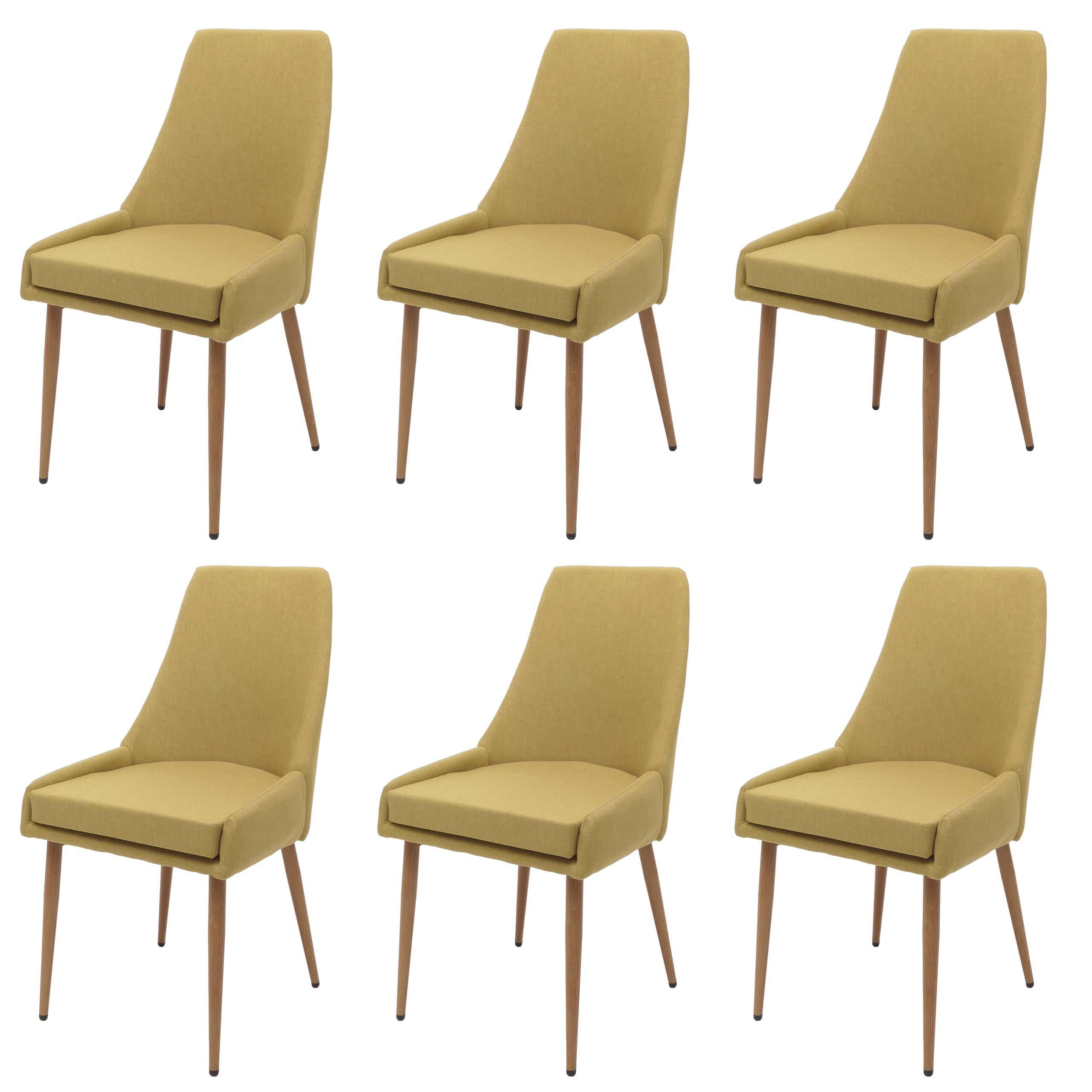 ESSZIMMERSTUHL Grün 6er-Set - Grün, Textil (50/92/60cm) - MCW