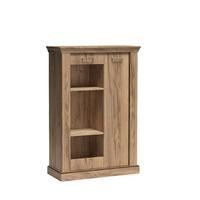 VITRINE DESIO 140,5 / 97 cm in Eichefarben - Eichefarben, Holzwerkstoff (97/140.5/42cm) - MASSENO